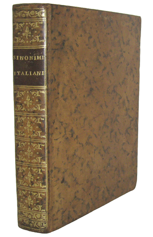 Carlo Costanzo Rabbi - Sinonimi ed aggiunti italiani - Venezia 1751 (bellissima legatura coeva) Carlo Costanzo Rabbi - Sinonimi ed aggiunti italiani - Venezia 1751 (bellissima legatura coeva)