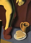 Mark Kostabi - Remote viewing - 2004 (olio su tela - con autentica diretta dell'artista su foto) Mark Kostabi - Remote viewing - 2004 (olio su tela - con autentica diretta dell'artista su foto)