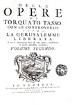 L'opera omnia di Torquato Tasso: Gerusalemme liberata e opere varie - Venezia 1735-42 (12 volumi) L'opera omnia di Torquato Tasso: Gerusalemme liberata e opere varie - Venezia 1735-42 (12 volumi)