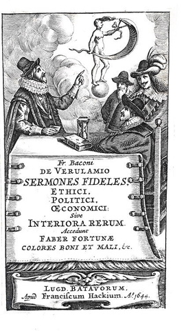 Francis Bacon - Sermones fideles, ethici, politici, oconomici - Lugduni Batavorum, Hackius 1644 Francis Bacon - Sermones fideles, ethici, politici, oconomici - Lugduni Batavorum, Hackius 1644