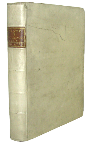 Dante Alighieri e Giovanni Boccaccio - Prose - Firenze 1723 (parzialmente prima edizione) Dante Alighieri e Giovanni Boccaccio - Prose - Firenze 1723 (parzialmente prima edizione)