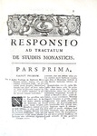 Gli studi monastici nel Medioevo: Jean Mabillon - Tractatus de studiis monasticis - Venetiis 1770 Gli studi monastici nel Medioevo: Jean Mabillon - Tractatus de studiis monasticis - Venetiis 1770