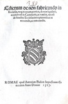 Editto di Pio sulla disciplina dell'edilizia funeraria e cimiteriale a Roma - Blado 1567 Editto di Pio sulla disciplina dell'edilizia funeraria e cimiteriale a Roma - Blado 1567
