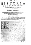 Francesco Guicciardini - Della historia d'Italia libri XX - Venezia, presso G. A. Bertano - 1580