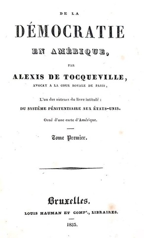 Alexis de Tocqueville - De la d�mocratie en Am�rique - 1835 (rara seconda edizione) Alexis de Tocqueville - De la d�mocratie en Am�rique - 1835 (rara seconda edizione)