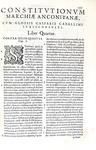 Le celebri 'Costituzioni egidiane': Egidio Albornoz - Aegidianae constitutiones - Venetiis 1588