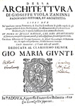 Giuseppe Viola Zanini - Della architettura - Padova 1629 (rara prima edizione - con 93 incisioni) Giuseppe Viola Zanini - Della architettura - Padova 1629 (rara prima edizione - con 93 incisioni)