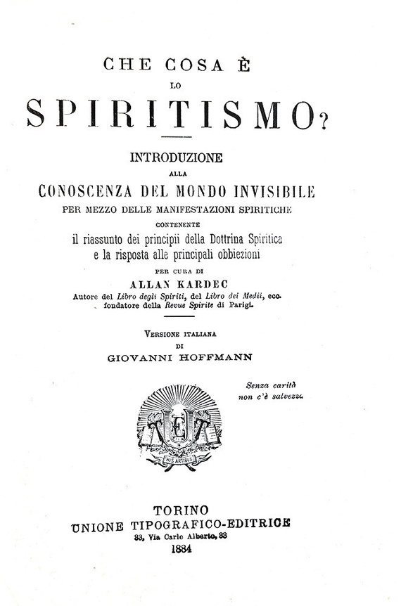Allan Kardec - Che cosa � lo spiritismo? - Torino - 1884 (prima edizione italiana - bella legatura) Allan Kardec - Che cosa � lo spiritismo? - Torino - 1884 (prima edizione italiana - bella legatura)