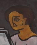 Tra futurismo e cubismo a Torino: Ugo Pozzo - Donna che legge - circa 1955/65 (olio su tela) Tra futurismo e cubismo a Torino: Ugo Pozzo - Donna che legge - circa 1955/65 (olio su tela)