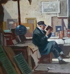 Carl Spitzweg - Der B�cherantiquar (Il libraio antiquario) - fine XIX secolo (olio su tavola) Carl Spitzweg - Der B�cherantiquar (Il libraio antiquario) - fine XIX secolo (olio su tavola)