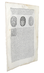 Moto proprio Pio IV che disciplina il piccolo commercio a Roma - Blado 1562 Moto proprio Pio IV che disciplina il piccolo commercio a Roma - Blado 1562