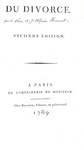 Albert Joseph Ulpien Hennet - Du divorce - A Paris, Desenne 1789 (rara seconda edizione) Albert Joseph Ulpien Hennet - Du divorce - A Paris, Desenne 1789 (rara seconda edizione)
