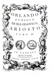 Ludovico Ariosto - Orlando furioso - Venezia, Antonio Zatta 1772 (con 62 magnifiche tavole in rame)