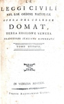 Jean Domat - Le leggi civili nel lor ordine naturale - Venezia 1805 (dieci volumi) Jean Domat - Le leggi civili nel lor ordine naturale - Venezia 1805 (dieci volumi)