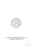 Un grande poeta del Novecento: Andrea Zanzotto - Pasque - Milano, Mondadori 1973 (prima edizione)