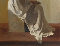Vittorio Zippel - La lettrice - fine XIX secolo (1890/1895 ca.) - olio su tela di stile divisionista Vittorio Zippel - La lettrice - fine XIX secolo (1890/1895 ca.) - olio su tela di stile divisionista
