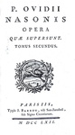 Ovidius - Opera quae supersunt - Paris, Barbou 1762 (con numerose incisioni e una bella legatura) Ovidius - Opera quae supersunt - Paris, Barbou 1762 (con numerose incisioni e una bella legatura)