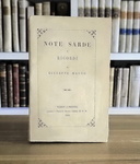 Storia sarda: Giuseppe Manno - Note sarde e ricordi - Torino, Stamperia Reale 1868 (prima edizione)
