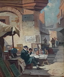 Carl Spitzweg - Der B�cherantiquar (Il libraio antiquario) - fine XIX secolo (olio su tavola) Carl Spitzweg - Der B�cherantiquar (Il libraio antiquario) - fine XIX secolo (olio su tavola)