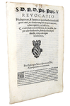 Bolla di Pio V che limita privilegi e benefici ecclesiastici - Roma, Blado 1570 Bolla di Pio V che limita privilegi e benefici ecclesiastici - Roma, Blado 1570