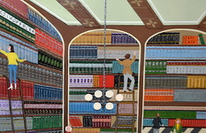 Heinz Sedlick - In der bibliothek - 1994 (acrilico su tavola) Heinz Sedlick - In der bibliothek - 1994 (acrilico su tavola)