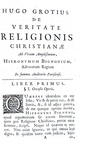 La Riforma nei Paesi Bassi: Hugo Grotius - De veritate religionis christianae -  L'Aia 1734