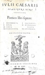 Un grande umanista: Julius Caesar Scaliger - Poetices libri septem - Geneve 1561 (prima edizione) Un grande umanista: Julius Caesar Scaliger - Poetices libri septem - Geneve 1561 (prima edizione)