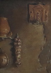 Elena Nobili - "Ti osservo" - Seconda met� dell'Ottocento (olio su prima tela)