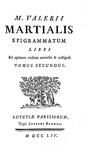 Gli Epigrammi di Marziale: Epigrammatum libri ad optimos codices recensiti - 1754 (bella legatura) Gli Epigrammi di Marziale: Epigrammatum libri ad optimos codices recensiti - 1754 (bella legatura)