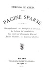 Edmondo De Amicis - Pagine sparse - Milano, Tipografia Editrice Lombarda 1874 (prima edizione) Edmondo De Amicis - Pagine sparse - Milano, Tipografia Editrice Lombarda 1874 (prima edizione)