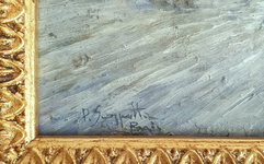 Pietro Scoppetta - Piazza a Parigi. L'edicola e la lettura del giornale - 1897/1903 (olio su tavola) Pietro Scoppetta - Piazza a Parigi. L'edicola e la lettura del giornale - 1897/1903 (olio su tavola)
