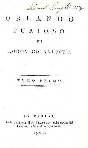 Ludovico Ariosto - Orlando furioso - Parigi 1795 (bellissima legatura - 92 splendide tavole in rame) Ludovico Ariosto - Orlando furioso - Parigi 1795 (bellissima legatura - 92 splendide tavole in rame)
