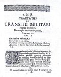 Diritto militare: Fritsch - De transitu militari & De sparsione missilium - 1674 (prime edizioni) Diritto militare: Fritsch - De transitu militari & De sparsione missilium - 1674 (prime edizioni)