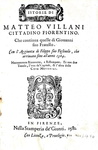 Una celebre opera di storia fiorentina: Matteo Villani - Historie fiorentine - Firenze 1577/81 Una celebre opera di storia fiorentina: Matteo Villani - Historie fiorentine - Firenze 1577/81