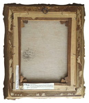 Franz Russ il Giovane - Dame mit buch - 1871 (olio su tela - splendida cornice di met� Ottocento)