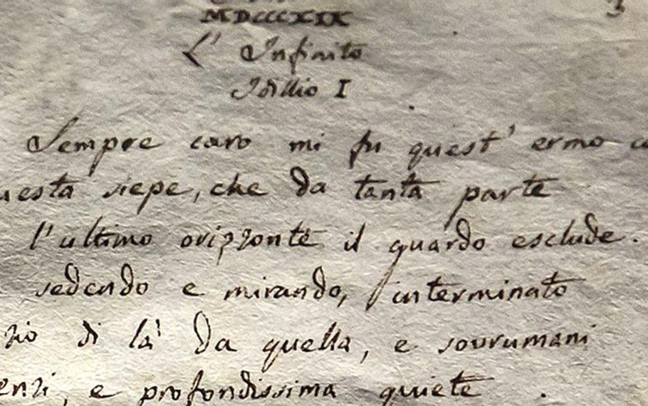 Giacomo Leopardi - L'inclinazione dell'uomo all'infinito Giacomo Leopardi - L'inclinazione dell'uomo all'infinito