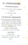Storia economica: Francesco Mengotti - Del commercio dei romani & Il Colbertismo - 1821