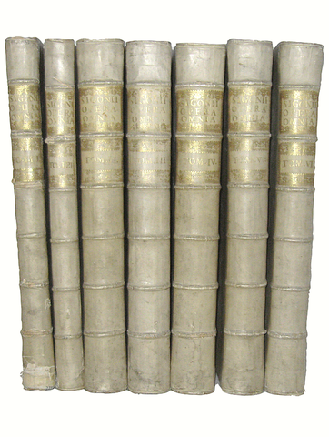 L'opera del grande storiografo modenese Carlo Sigonio: Opera omnia - Milano 1732-37 (sette volumi) L'opera del grande storiografo modenese Carlo Sigonio: Opera omnia - Milano 1732-37 (sette volumi)