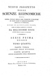 Melchiorre Gioja - Nuovo prospetto delle scienze economiche - Milano 1815 (rara prima edizione) Melchiorre Gioja - Nuovo prospetto delle scienze economiche - Milano 1815 (rara prima edizione)