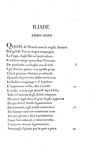 Iliade di Omero. Traduzione di Vincenzo Monti - Brescia, Bettoni 1810 (rara prima edizione)