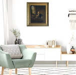 Justus Juncker - A Scholar Sitting at his Desk - inizi del XX secolo (olio su tavola) Justus Juncker - A Scholar Sitting at his Desk - inizi del XX secolo (olio su tavola)