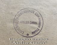 Paul Garin - Libri con vaso di fiori. Composizione - 1944 (olio su tavola / timbro Atelier Garin) Paul Garin - Libri con vaso di fiori. Composizione - 1944 (olio su tavola / timbro Atelier Garin)