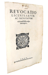 Bolla di Pio V che disciplina la messa durante i Vespri - Roma, Blado 1567 Bolla di Pio V che disciplina la messa durante i Vespri - Roma, Blado 1567