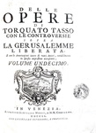 L'opera omnia di Torquato Tasso: Gerusalemme liberata e opere varie - Venezia 1735-42 (12 volumi) L'opera omnia di Torquato Tasso: Gerusalemme liberata e opere varie - Venezia 1735-42 (12 volumi)
