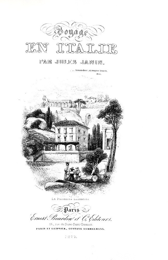 Jules Janin - Voyage en Italie - Paris, Bourdin 1839 (con 15 bellissime tavole - prima edizione) Jules Janin - Voyage en Italie - Paris, Bourdin 1839 (con 15 bellissime tavole - prima edizione)