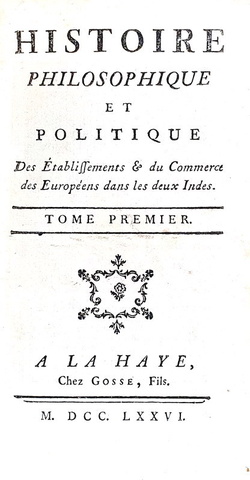 Storia coloniale delle Due Indie: Raynal - Histoire des Deux Indes - 1776 (con 15 belle tavole) Storia coloniale delle Due Indie: Raynal - Histoire des Deux Indes - 1776 (con 15 belle tavole)