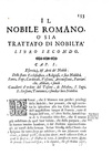Giovanni Pietro de' Crescenzi Romani - Il nobile romano ossia trattato di nobilt� - Bologna 1693 Giovanni Pietro de' Crescenzi Romani - Il nobile romano ossia trattato di nobilt� - Bologna 1693