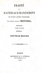 Manoscritti antichi: Monteil - Traite de materiaux manuscrits - Paris 1836 (bellissima legatura) Manoscritti antichi: Monteil - Traite de materiaux manuscrits - Paris 1836 (bellissima legatura)