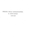 Umberto Saba - Il canzoniere (1900 - 1945) - Torino, Einaudi 1945 (edizione aumentata e definitiva) Umberto Saba - Il canzoniere (1900 - 1945) - Torino, Einaudi 1945 (edizione aumentata e definitiva)