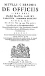Cicerone - De officiis libri tres, Cato Maior, Laelius, Paradoxa, Somnium Scipionis - Amsterdam 1688 Cicerone - De officiis libri tres, Cato Maior, Laelius, Paradoxa, Somnium Scipionis - Amsterdam 1688